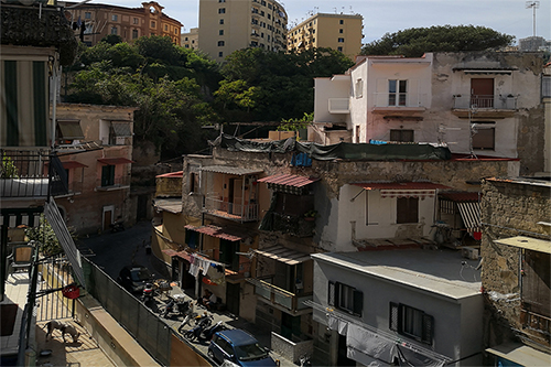 Veduta sui vicoli di Napoli
